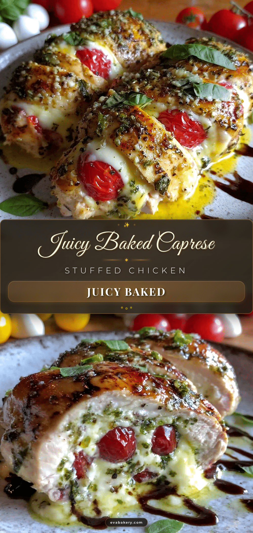 Caprese stuffed chicken breast recipe