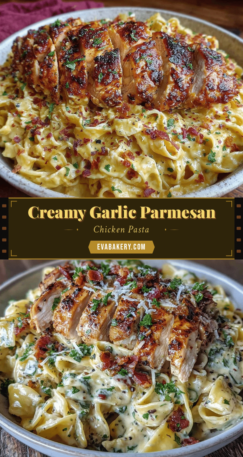 creamy garlic parmesan pasta with chicken recipe