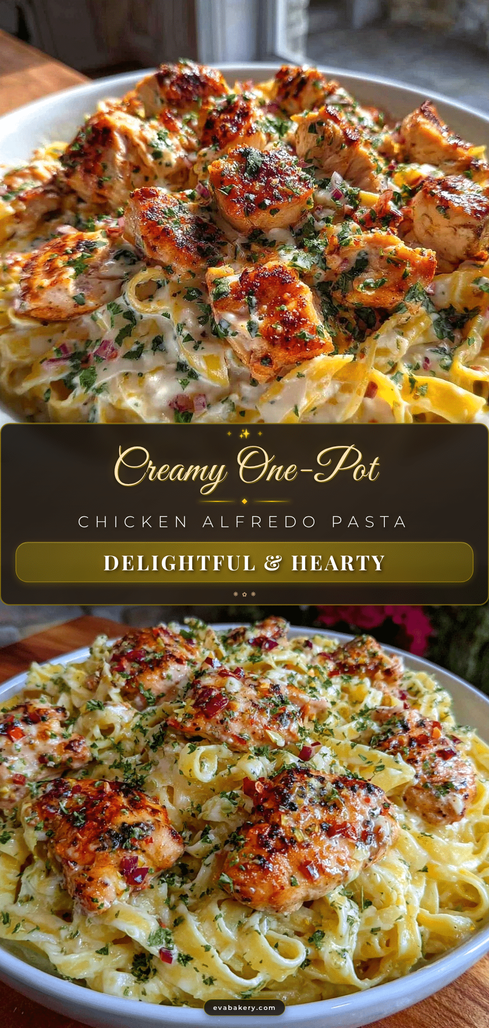 creamy one-pot chicken alfredo pasta recipe