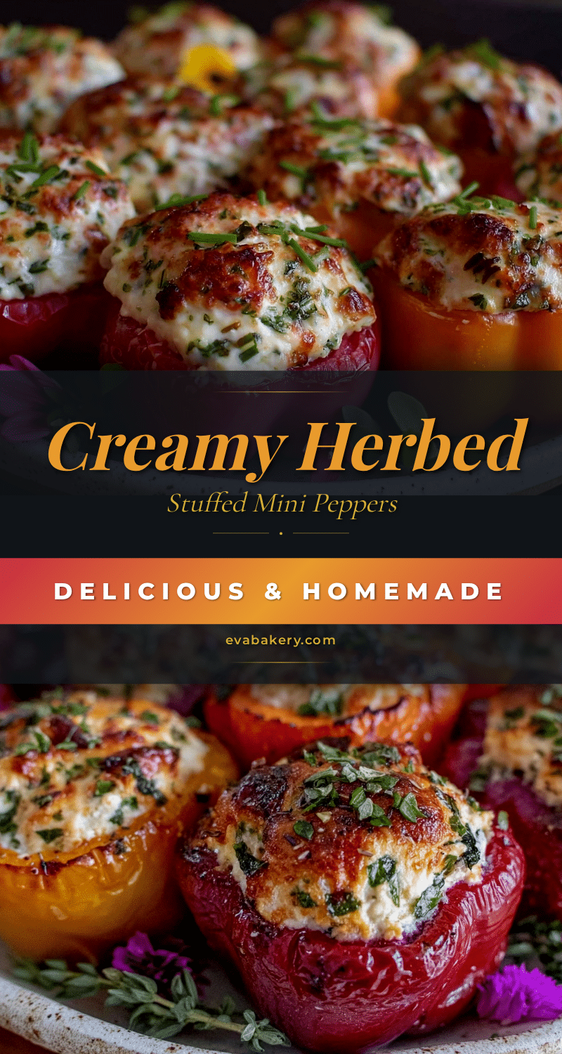 creamy stuffed mini bell peppers recipe