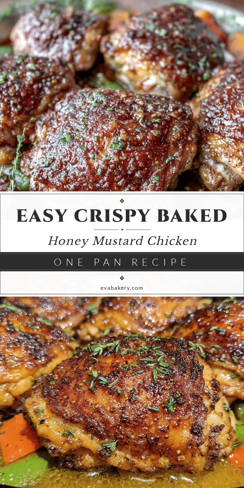 crispy baked honey mustard chicken thighs recipe
