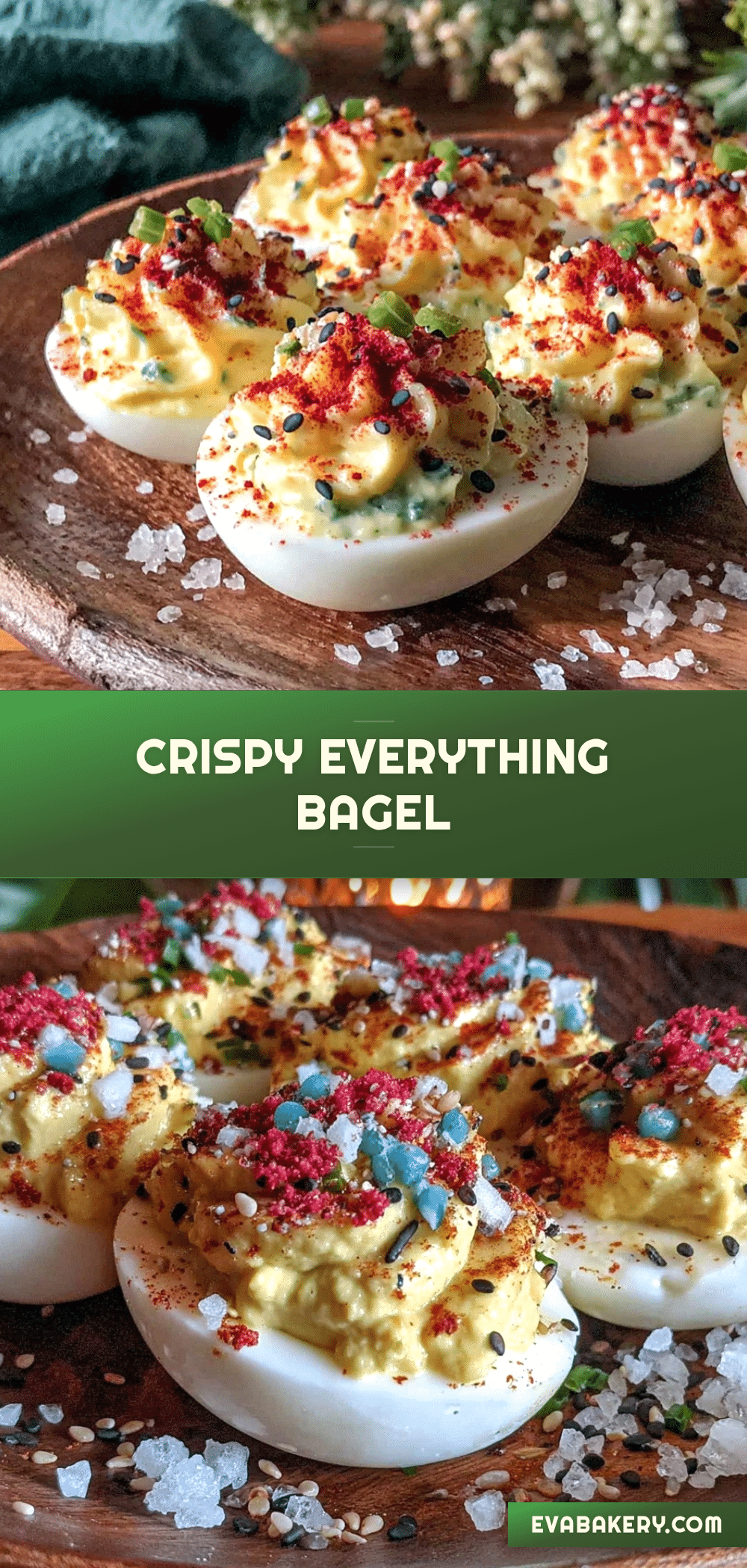 crispy everything bagel deviled eggs recipe