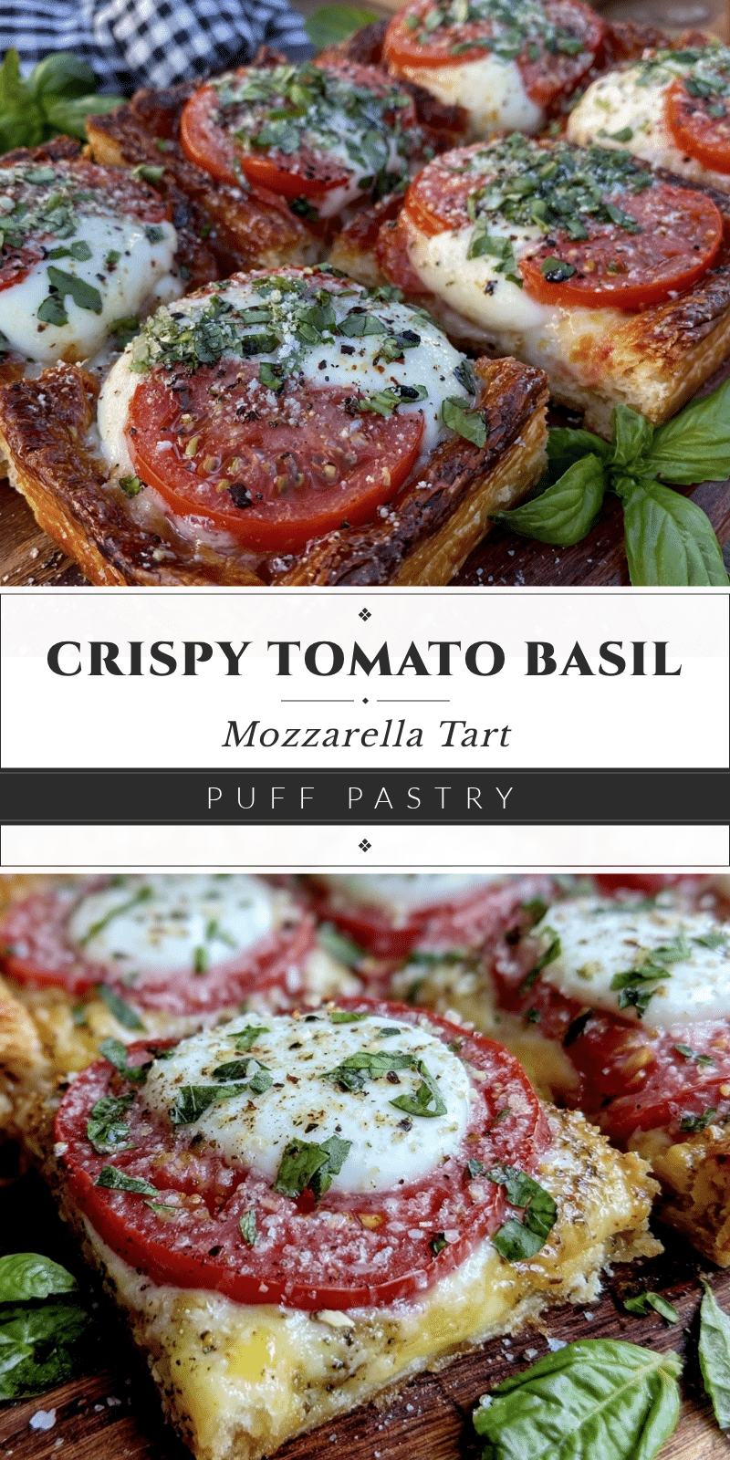 crispy tomato basil mozzarella tart recipe