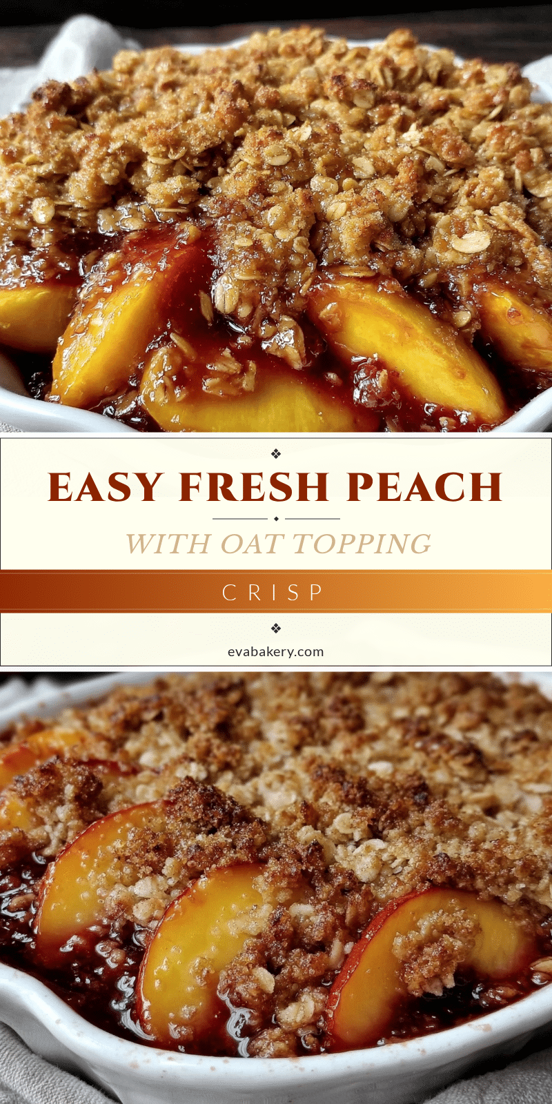 easy fresh peach crisp recipe