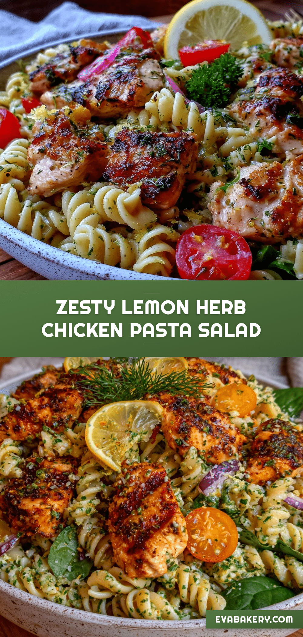 fresh lemon herb chicken pasta salad recipe