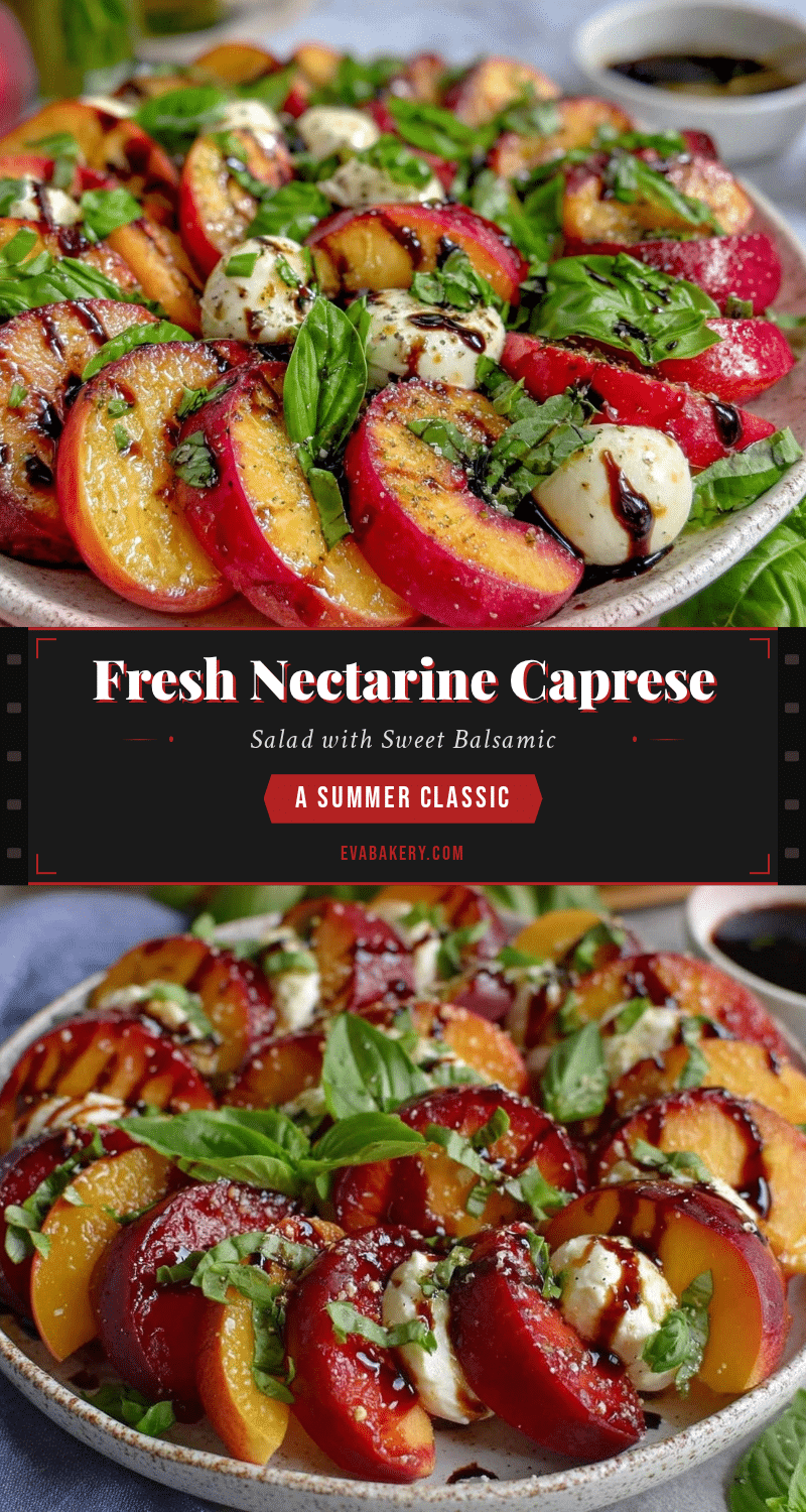 Fresh Nectarine Caprese Salad recipe