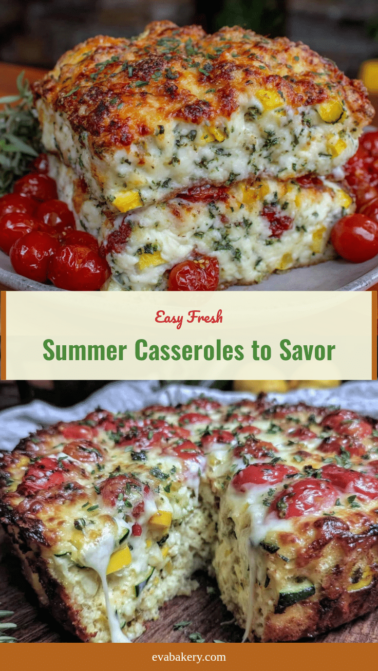fresh summer casseroles loaded with garden vegetables recipe