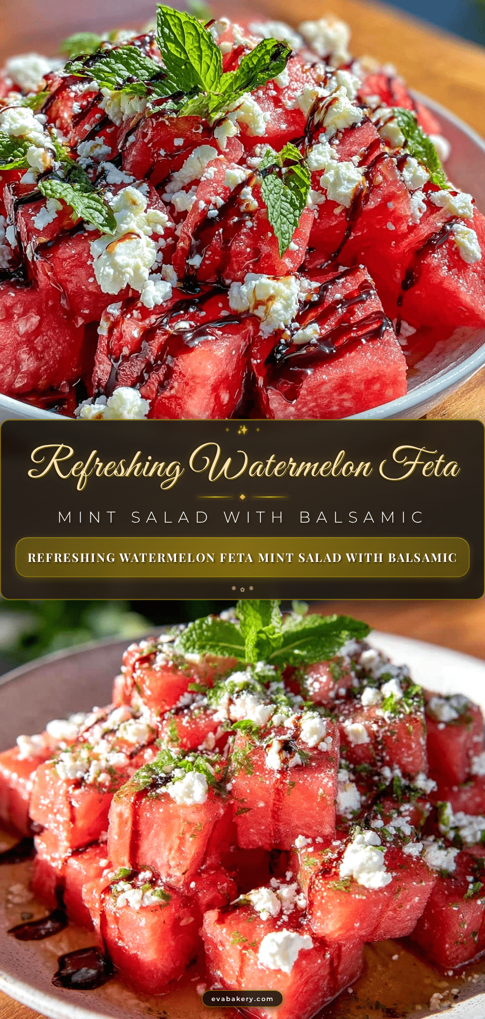 fresh watermelon feta mint salad recipe