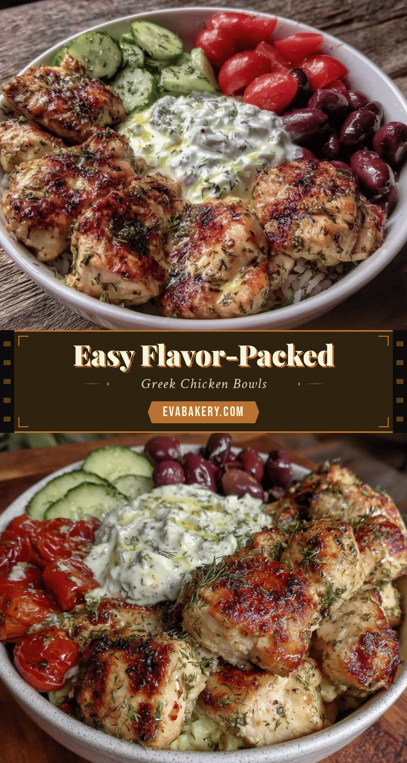 Greek chicken bowls recipe