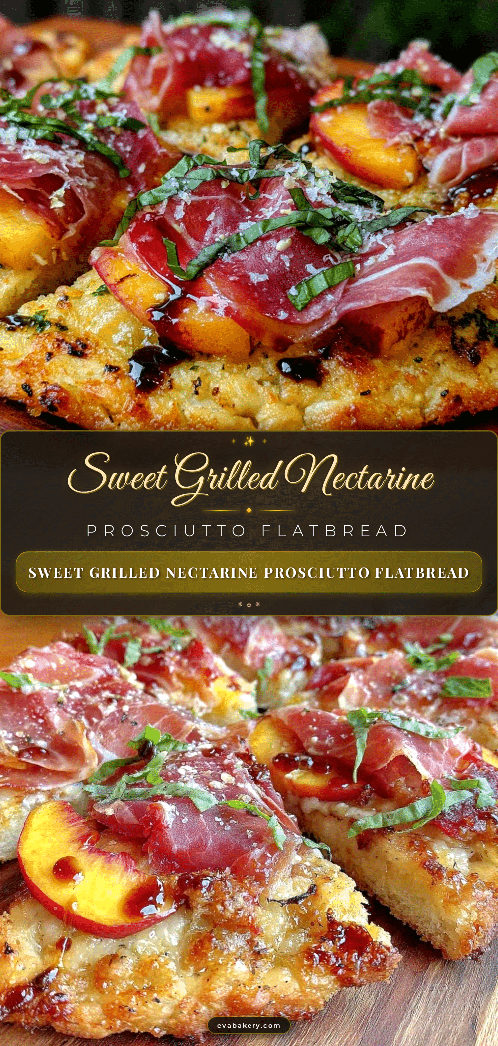 grilled nectarine and prosciutto flatbread recipe