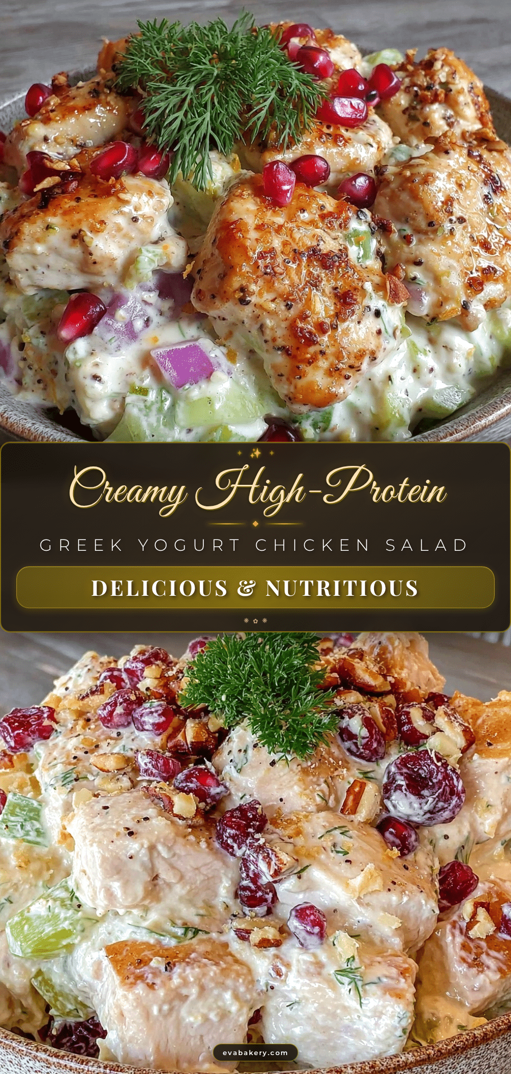 healthy high-protein greek yogurt chicken salad recipe