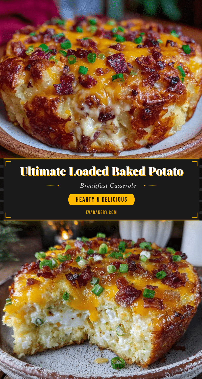loaded baked potato breakfast casserole recipe