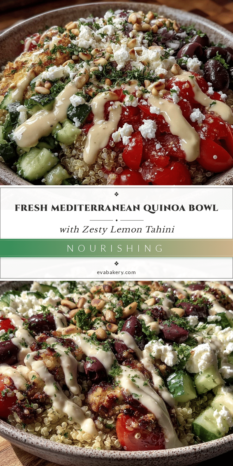 Mediterranean quinoa bowl recipe