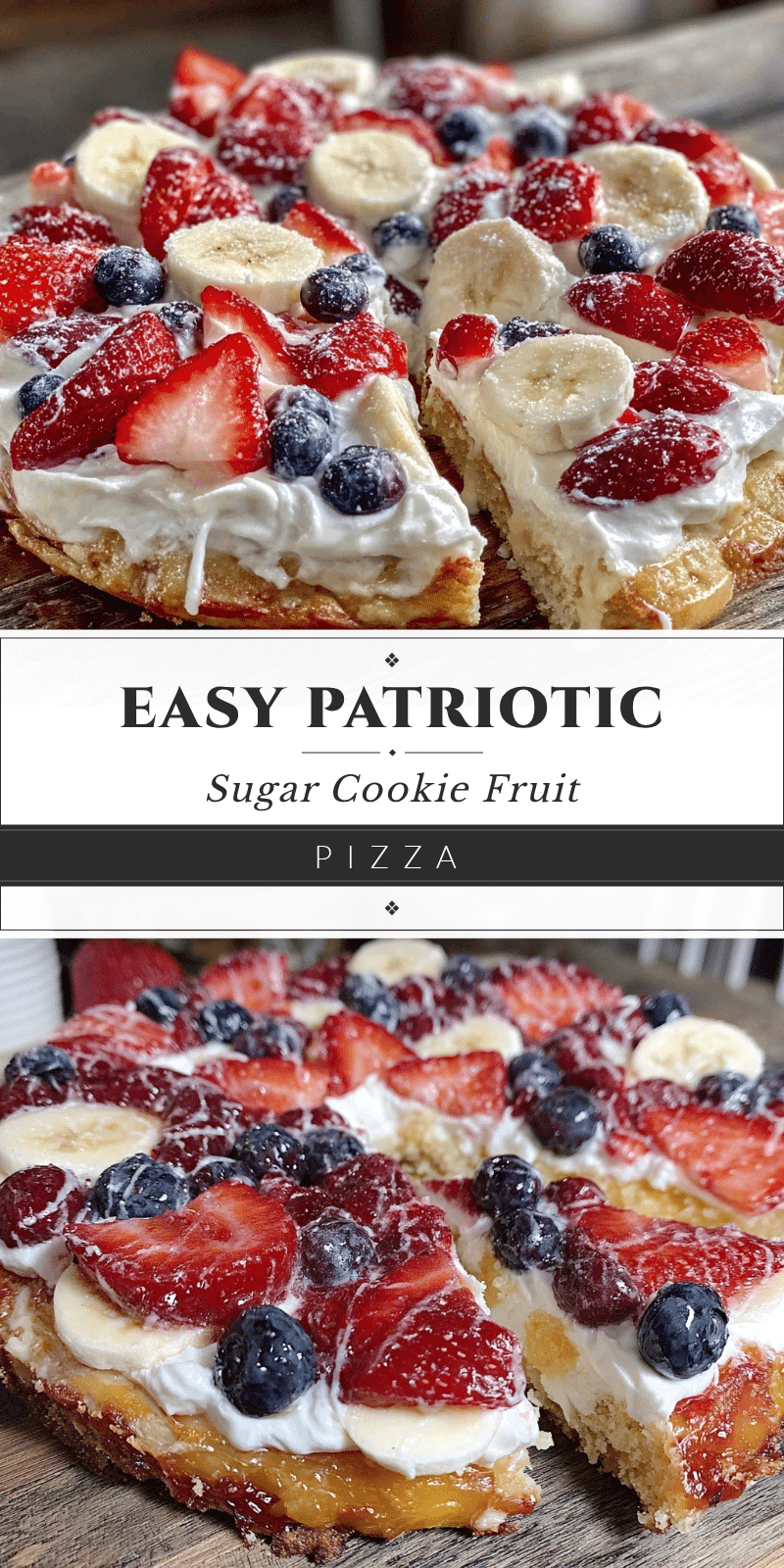 patriotic sugar cookie fruit pizza recipe