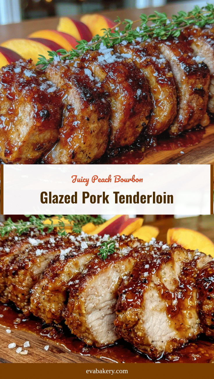 peach bourbon glazed pork tenderloin recipe