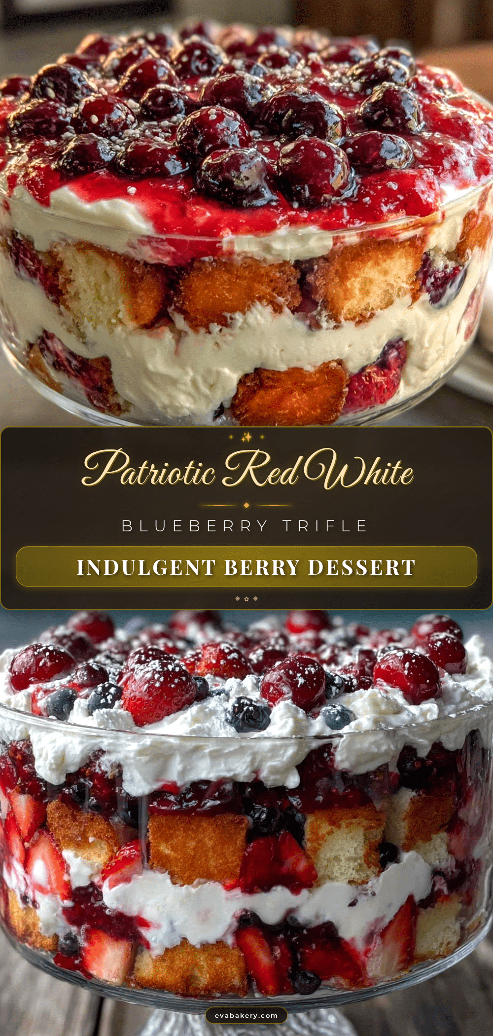 red white and blue berry trifle recipe