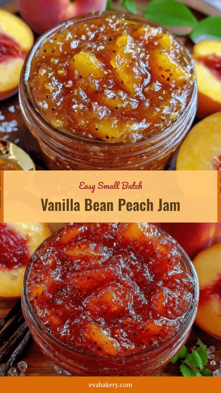 small batch vanilla bean peach jam recipe
