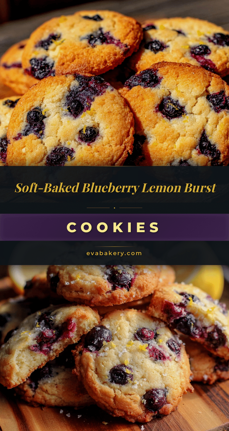 soft-baked blueberry lemon burst cookies recipe