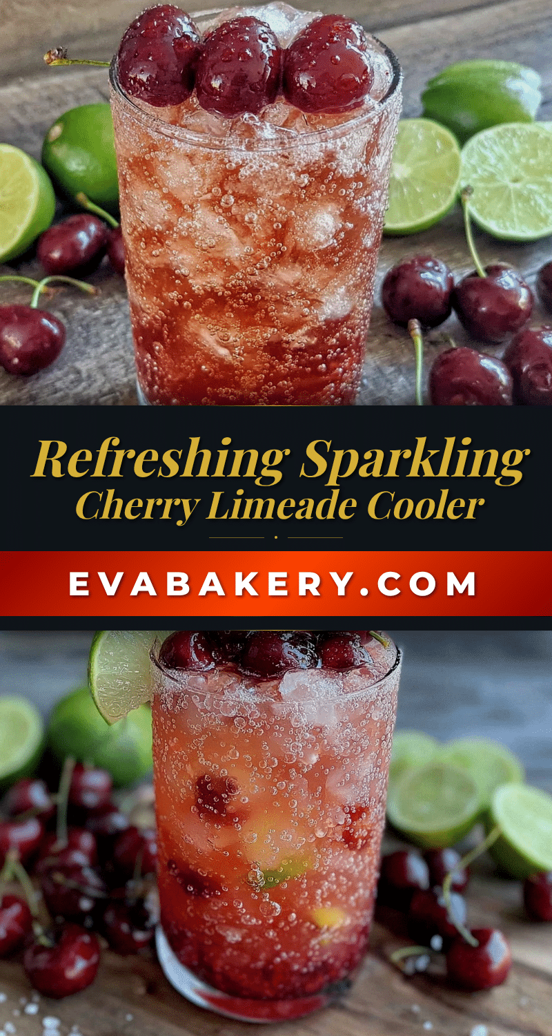sparkling cherry limeade cooler recipe