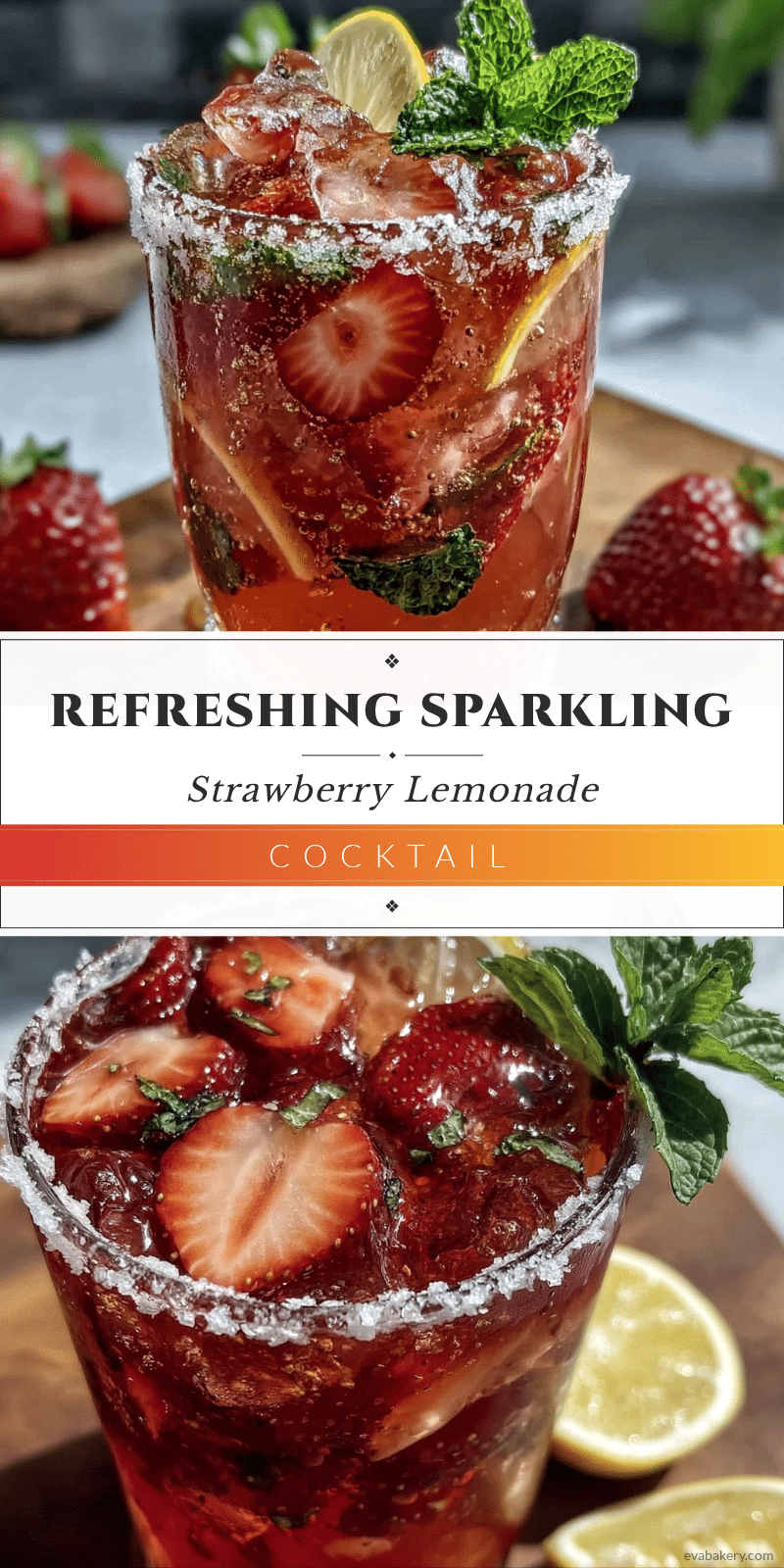 sparkling strawberry lemonade cocktail recipe