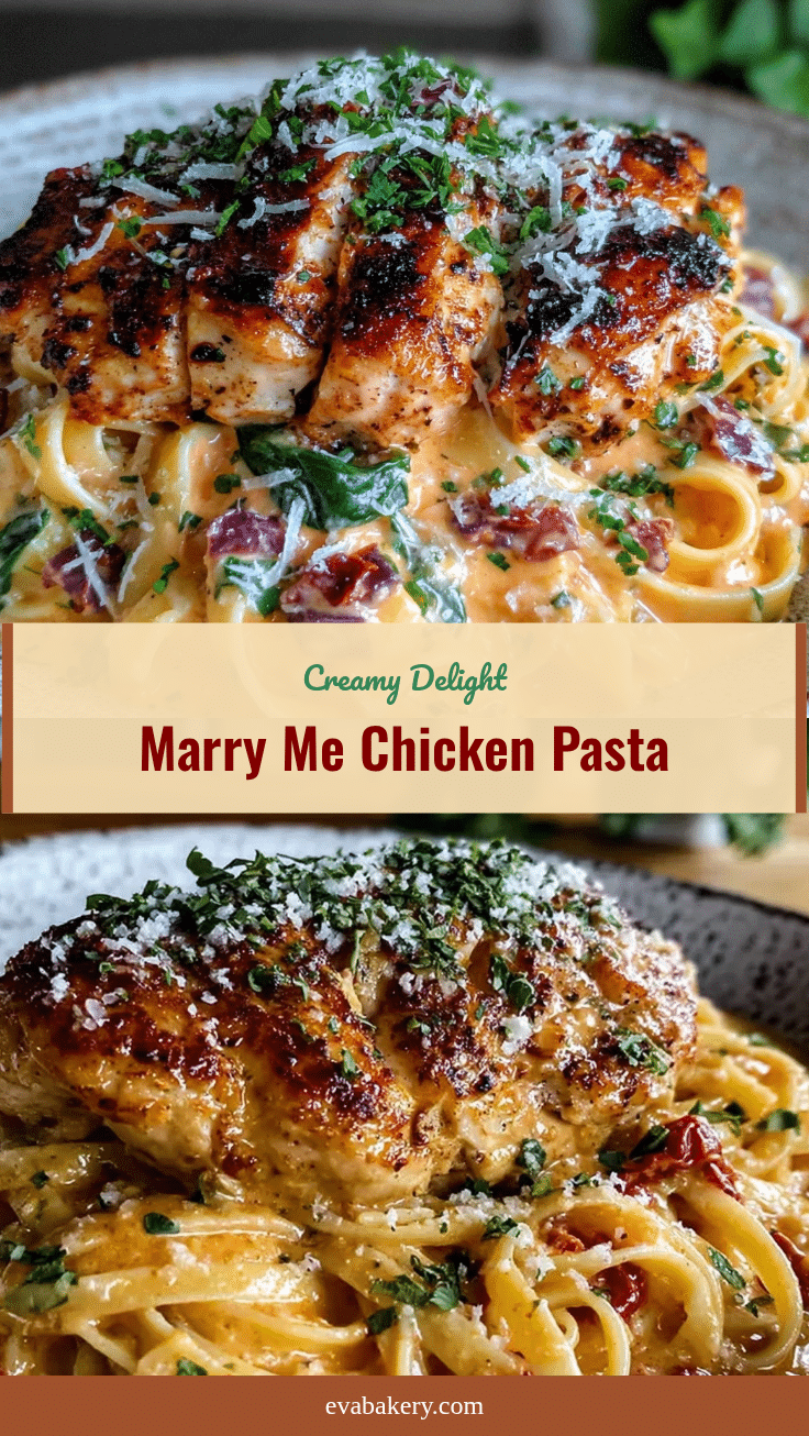 creamy marry me chicken pasta recipe