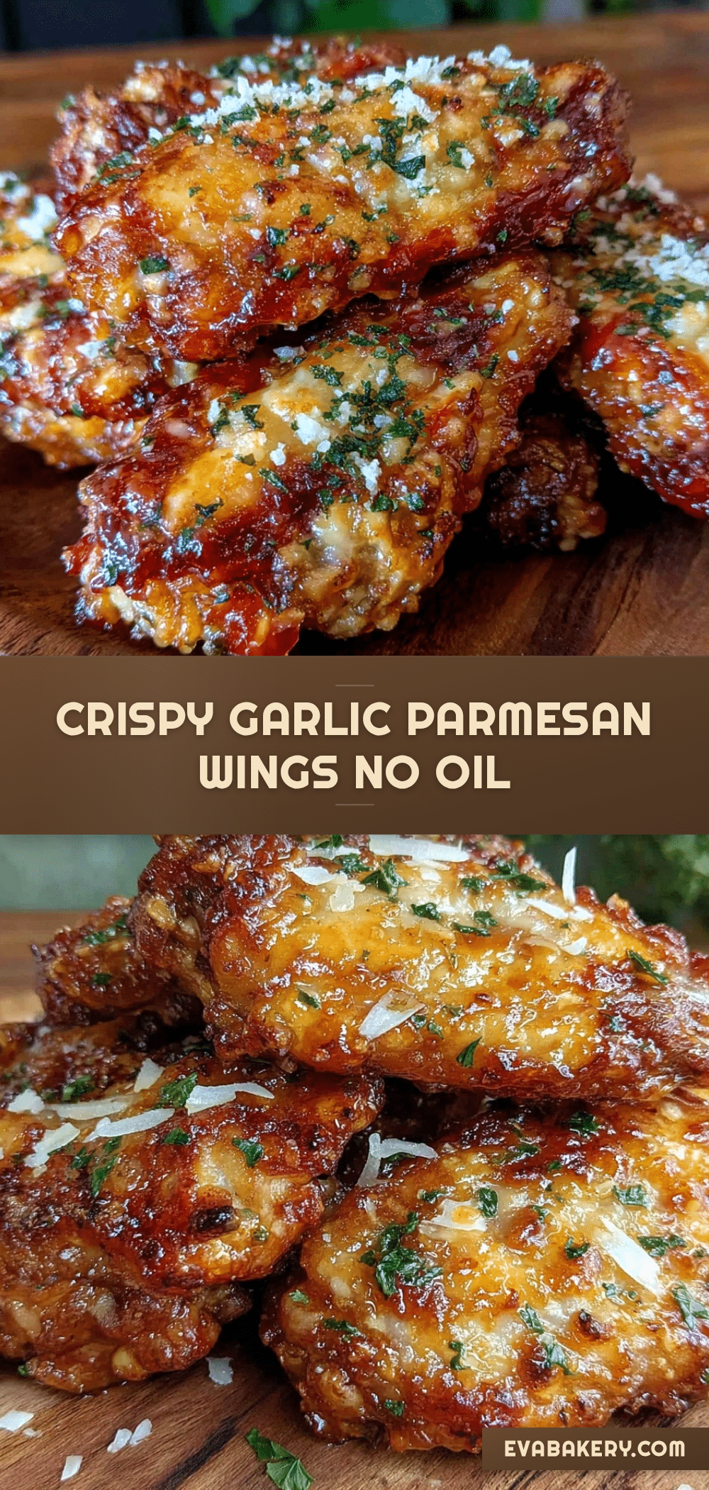 crispy air fryer garlic parmesan chicken wings recipe