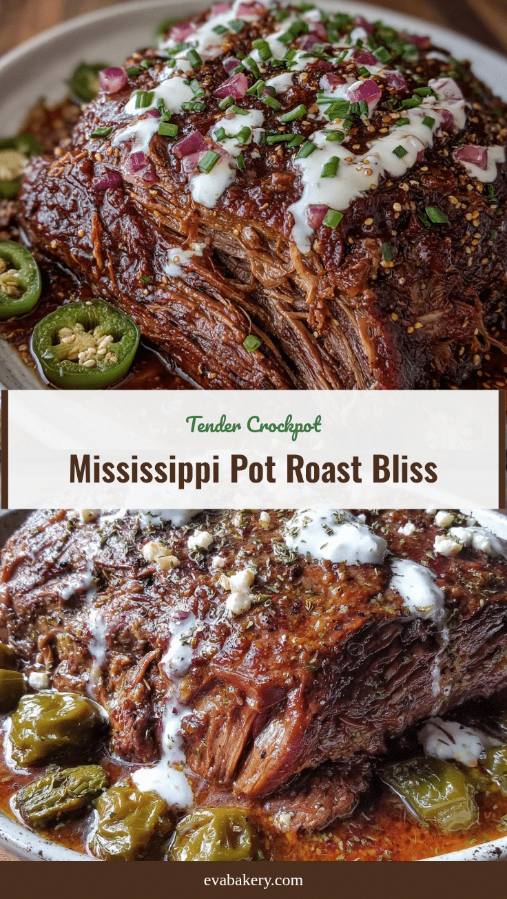 crockpot Mississippi pot roast recipe