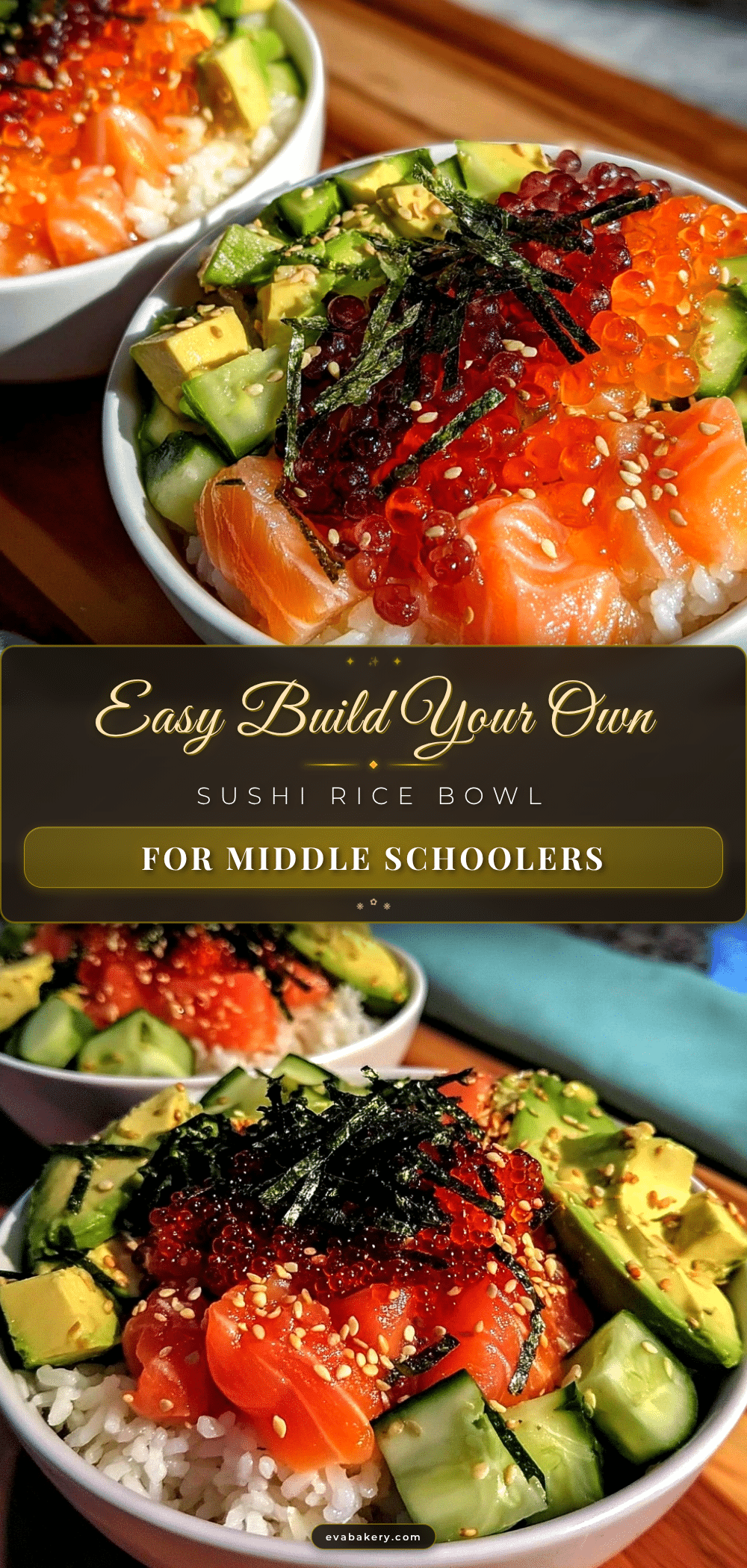 easy deconstructed sushi rice bowl recipe