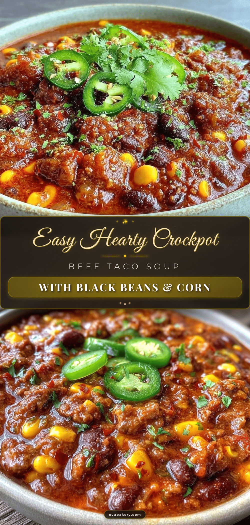 easy hearty crockpot ground beef taco soup recipe