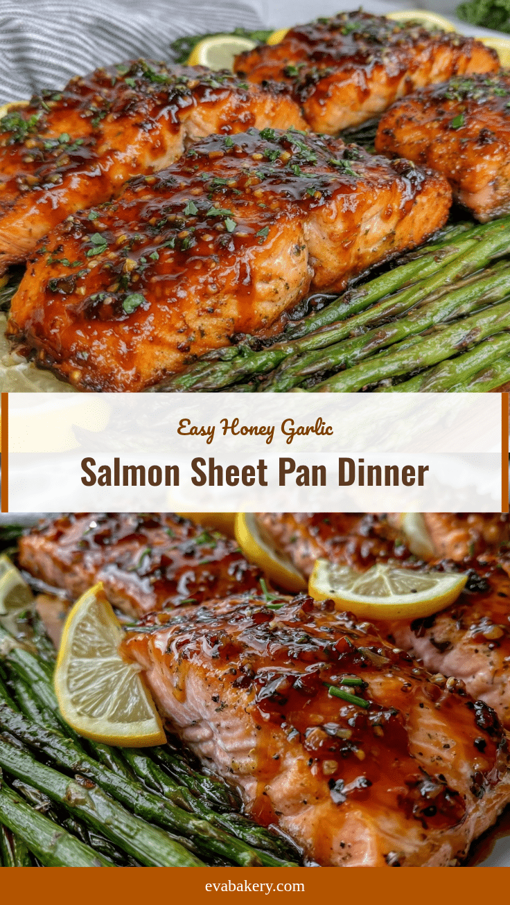 easy sheet pan honey garlic salmon recipe