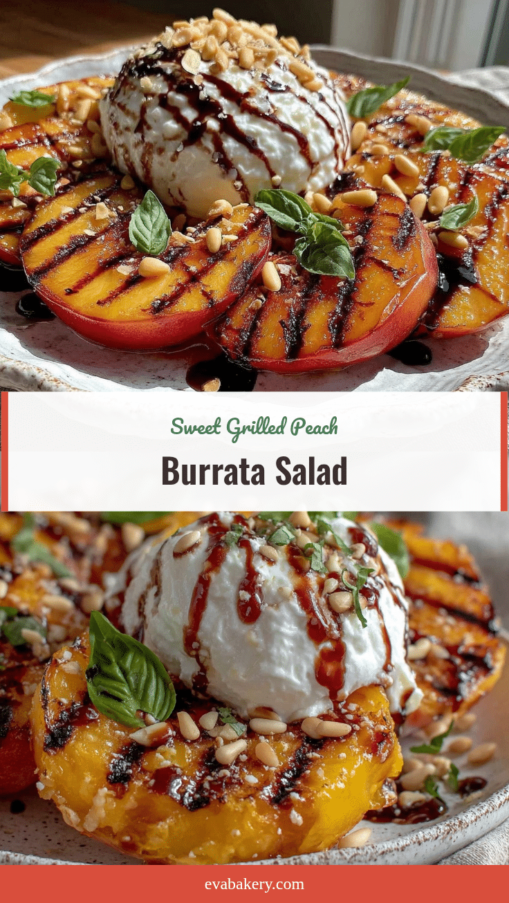 grilled peach and burrata salad recipe