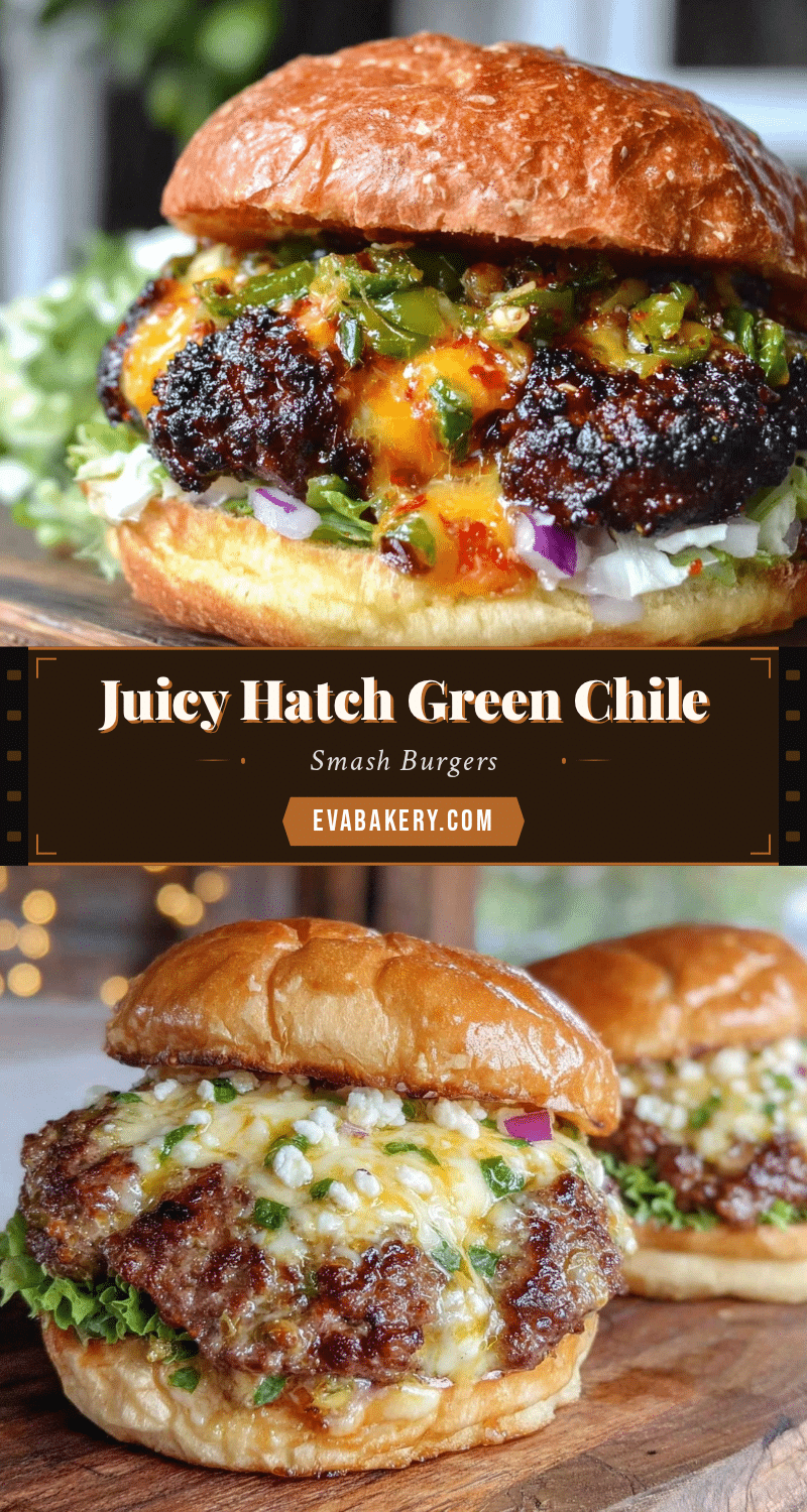 Hatch green chile smash burgers recipe