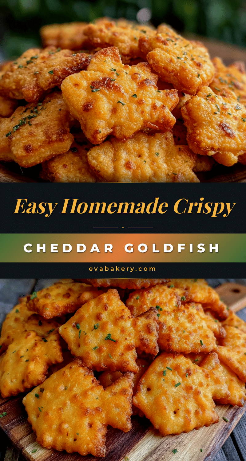 homemade crispy cheddar goldfish crackers recipe