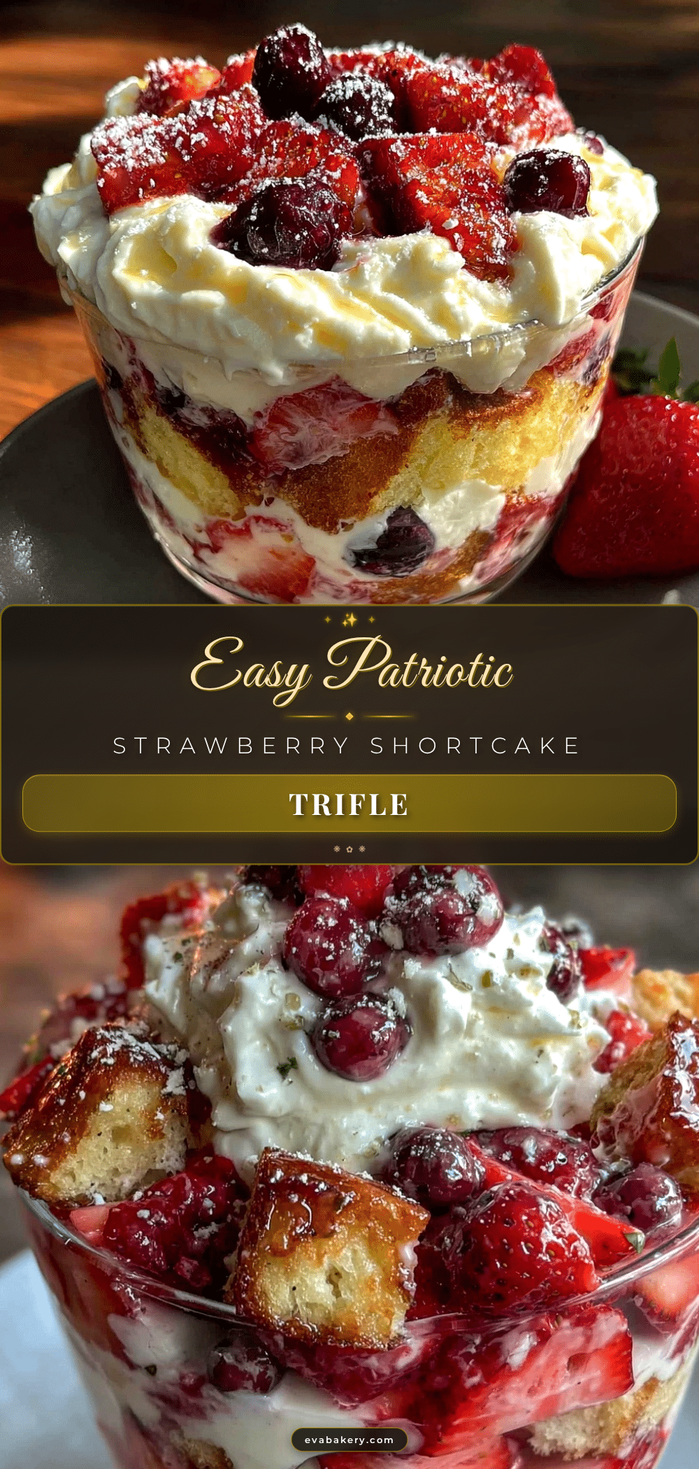 patriotic strawberry shortcake trifle recipe