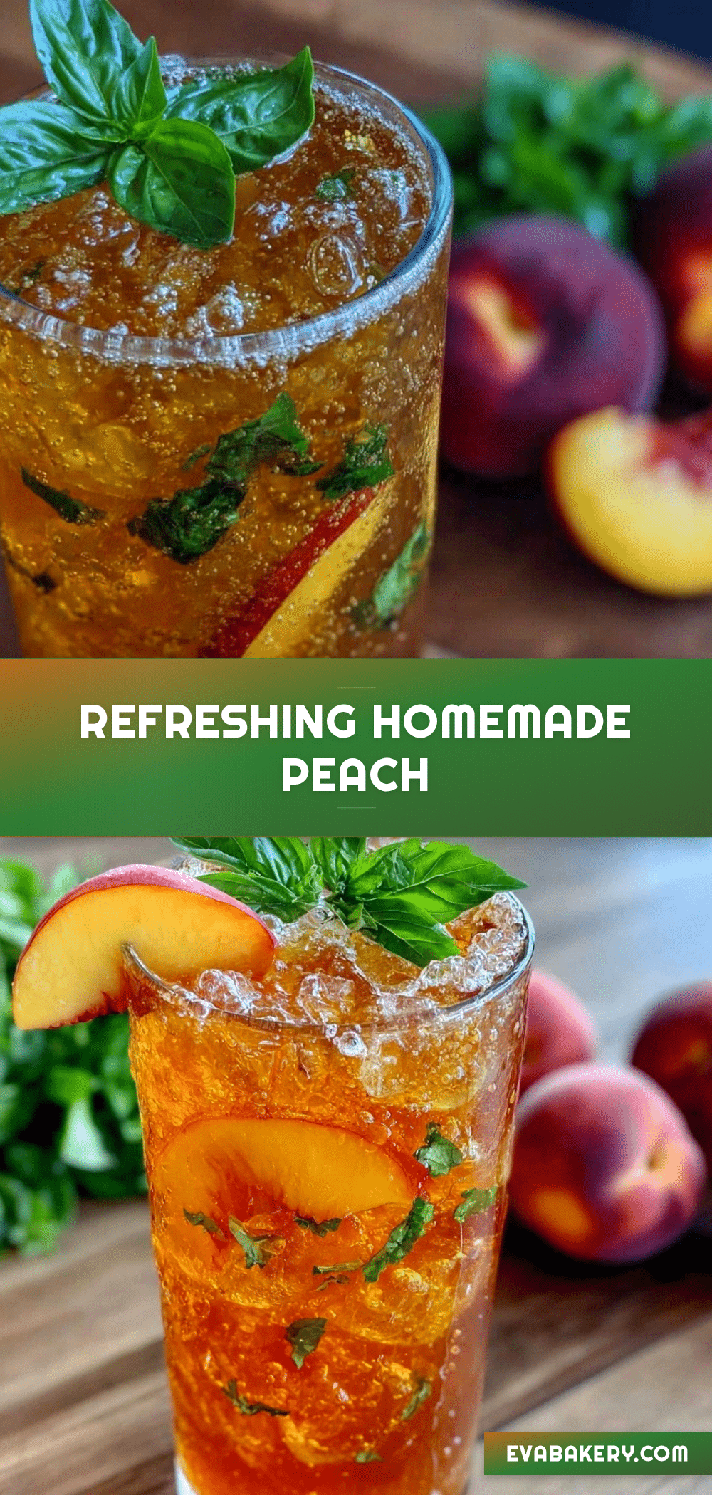 peach basil iced tea recipe