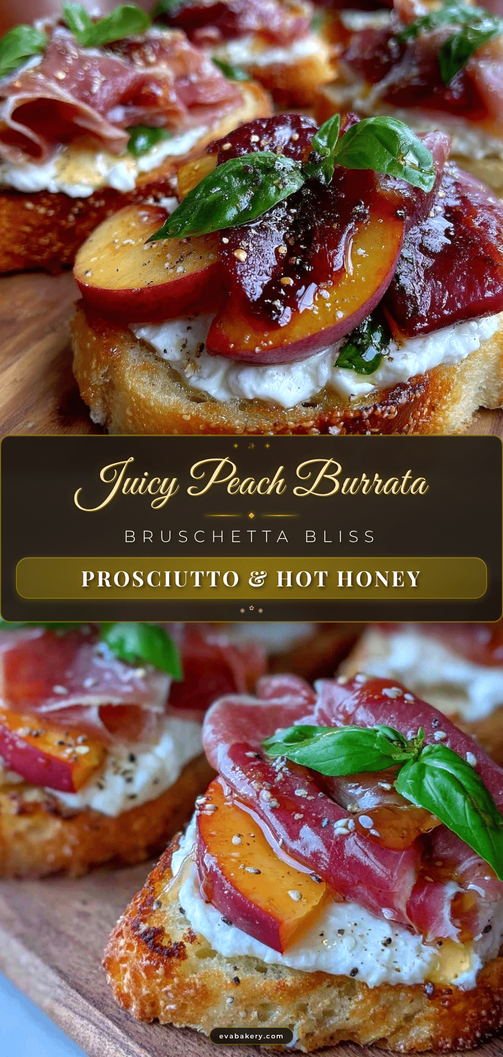 peach burrata bruschetta recipe