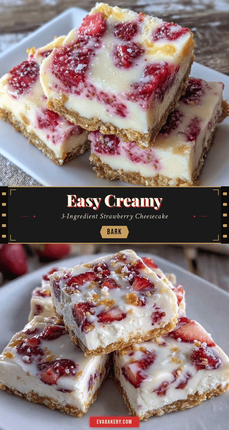 strawberry cheesecake frozen bark recipe