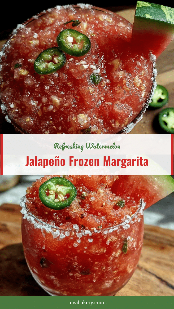 watermelon jalapeño frozen margarita slushie recipe
