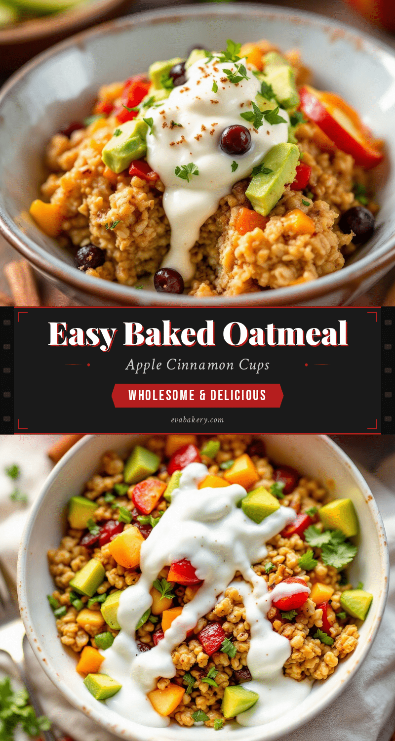 apple cinnamon baked oatmeal cups recipe