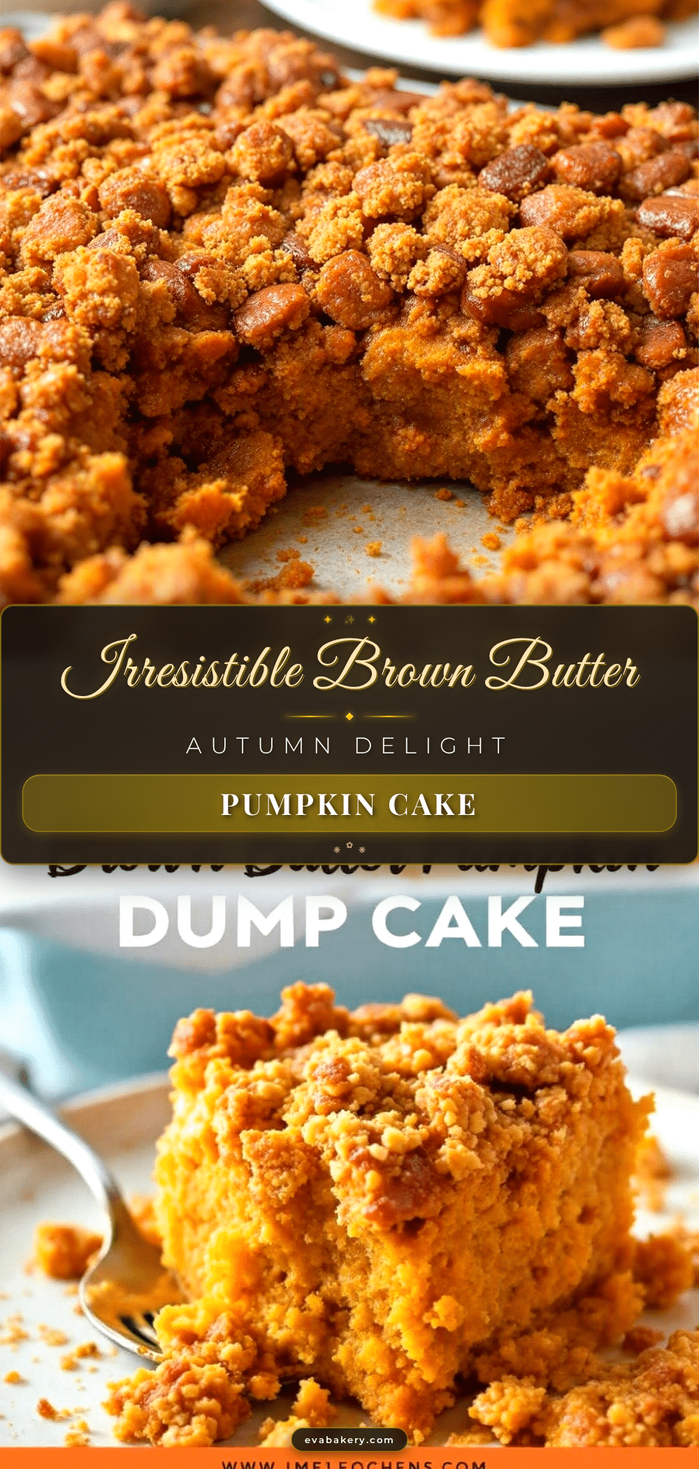 brown butter pumpkin dump cake recipe