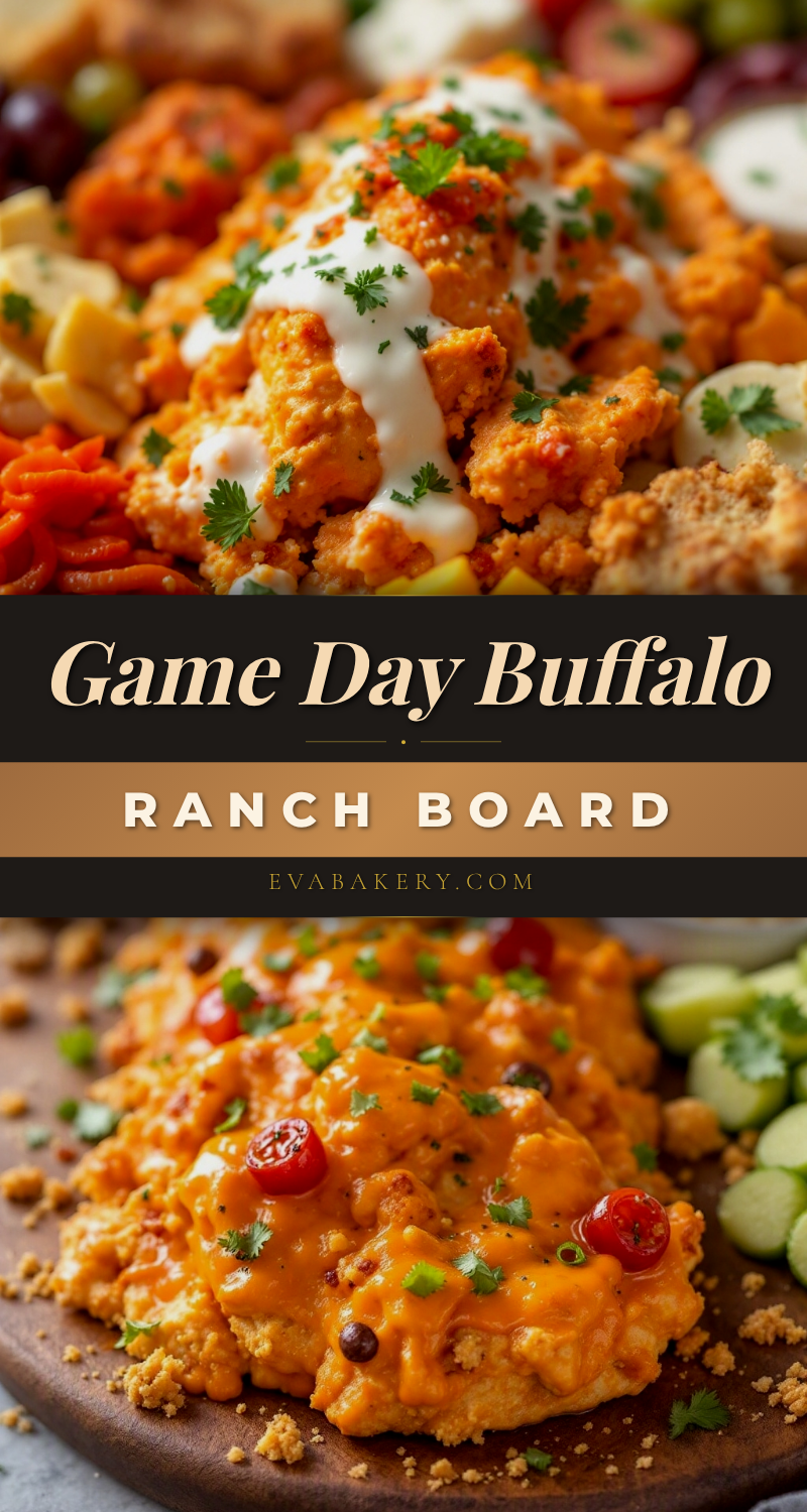 Buffalo Ranch Chicken Football Charcuterie Board recipe