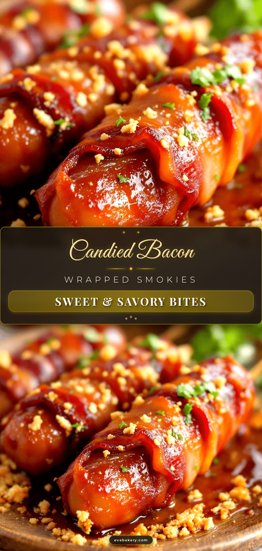 candied bacon-wrapped smokies recipe