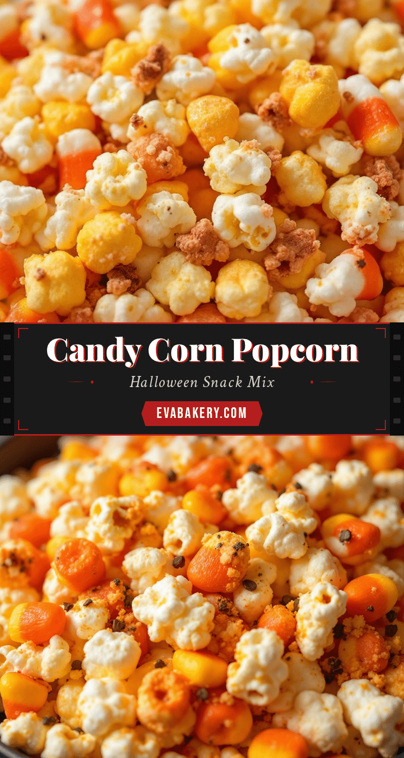 candy corn popcorn Halloween snack mix recipe