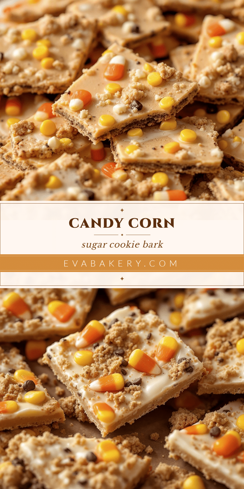 candy corn sugar cookie bark recipe