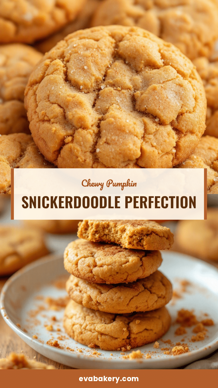 chewy pumpkin snickerdoodle cookies recipe
