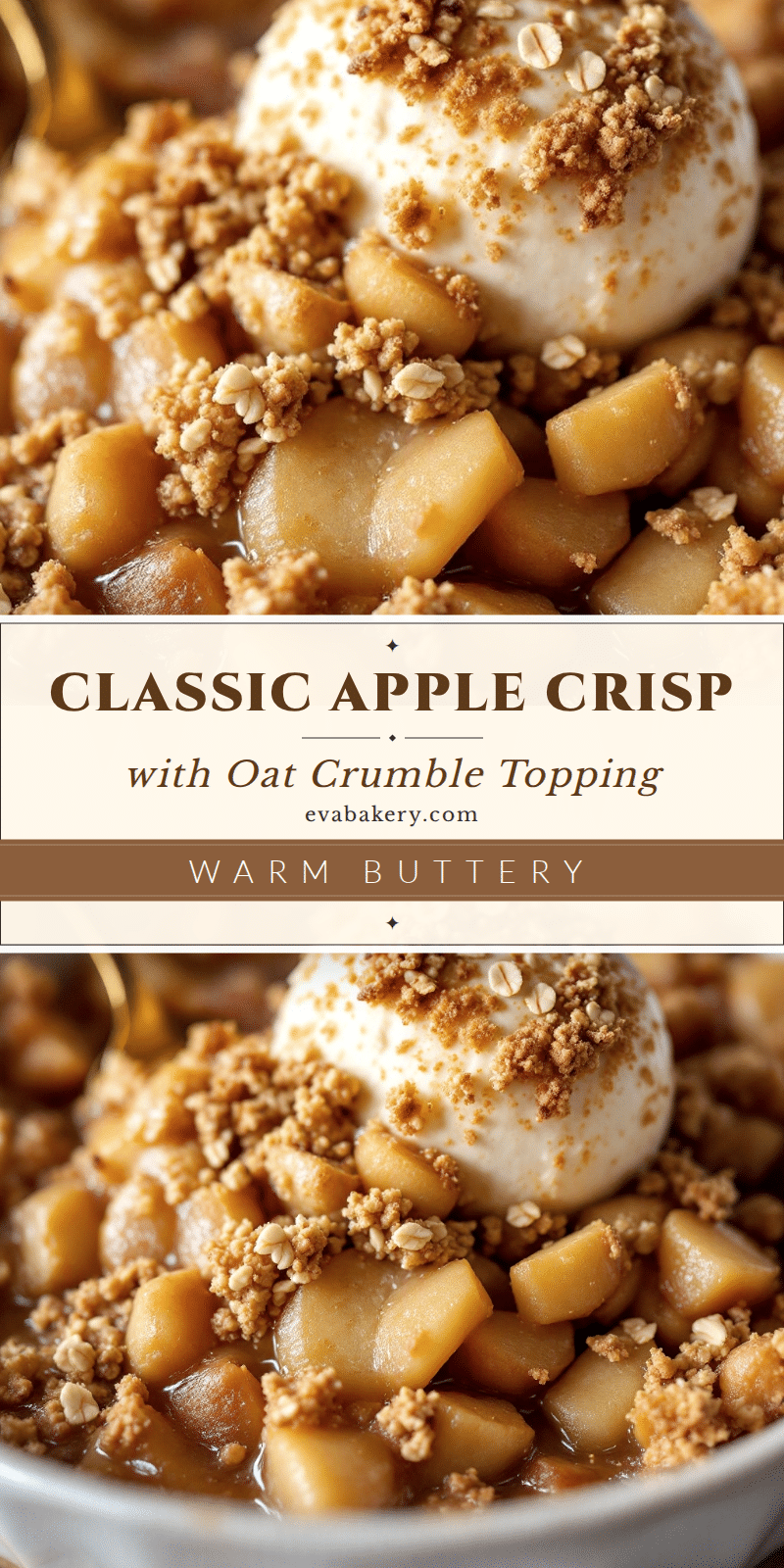 Classic Apple Crisp with Oat Crumble Topping recipe