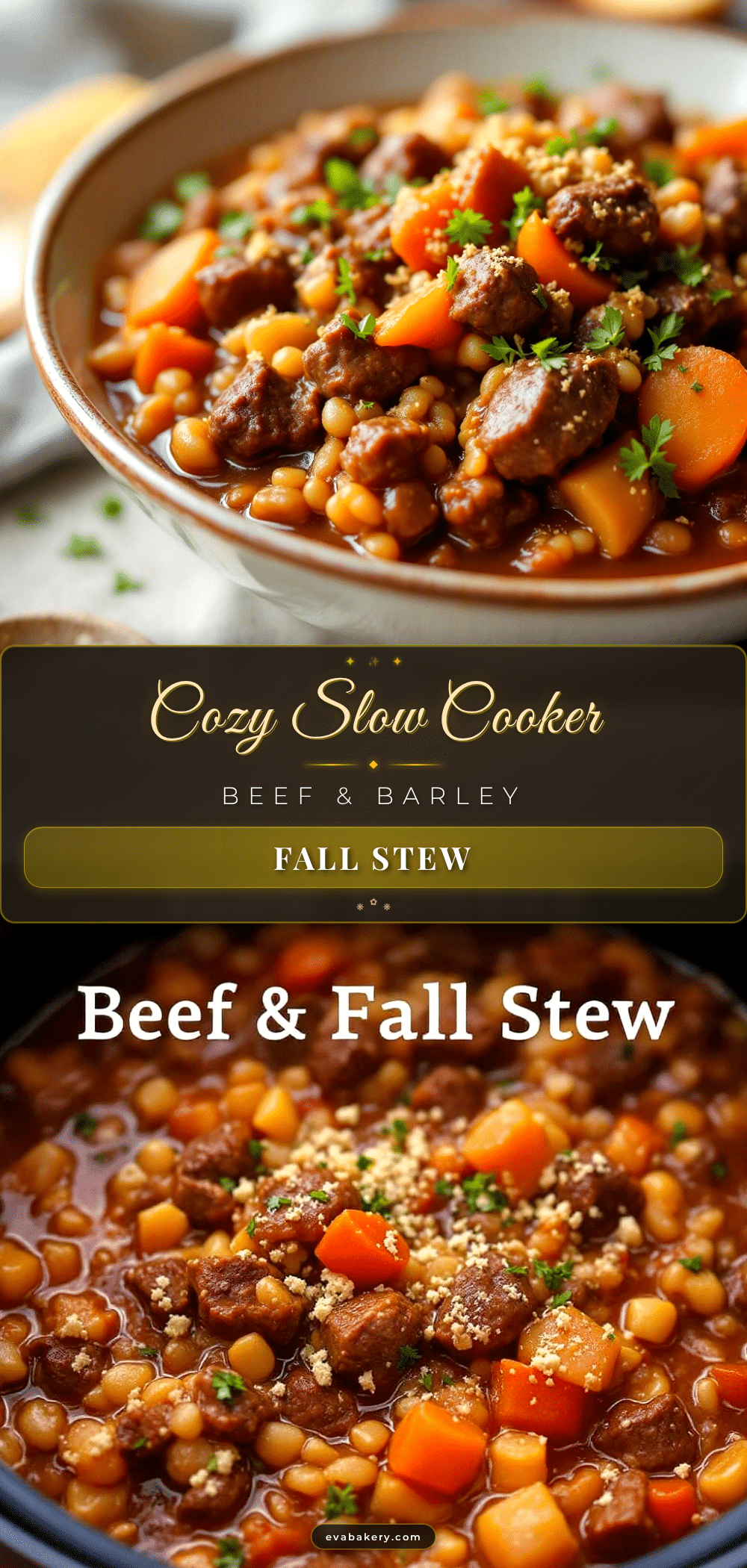 cozy slow cooker beef and barley fall stew recipe
