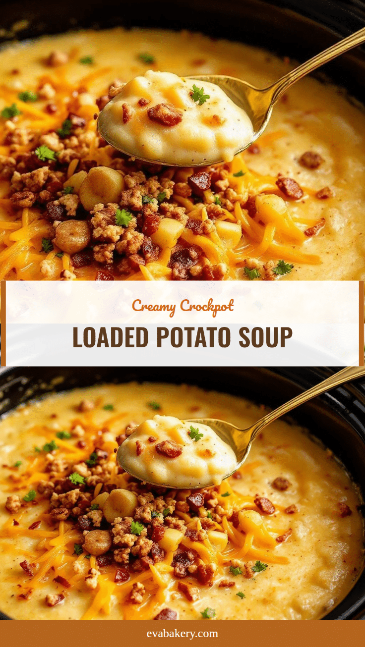 creamy crockpot loaded baked potato soup recipe