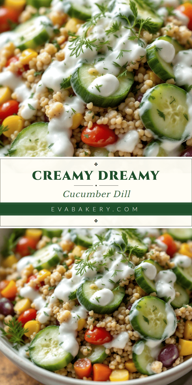 creamy cucumber salad with fresh dill recipe