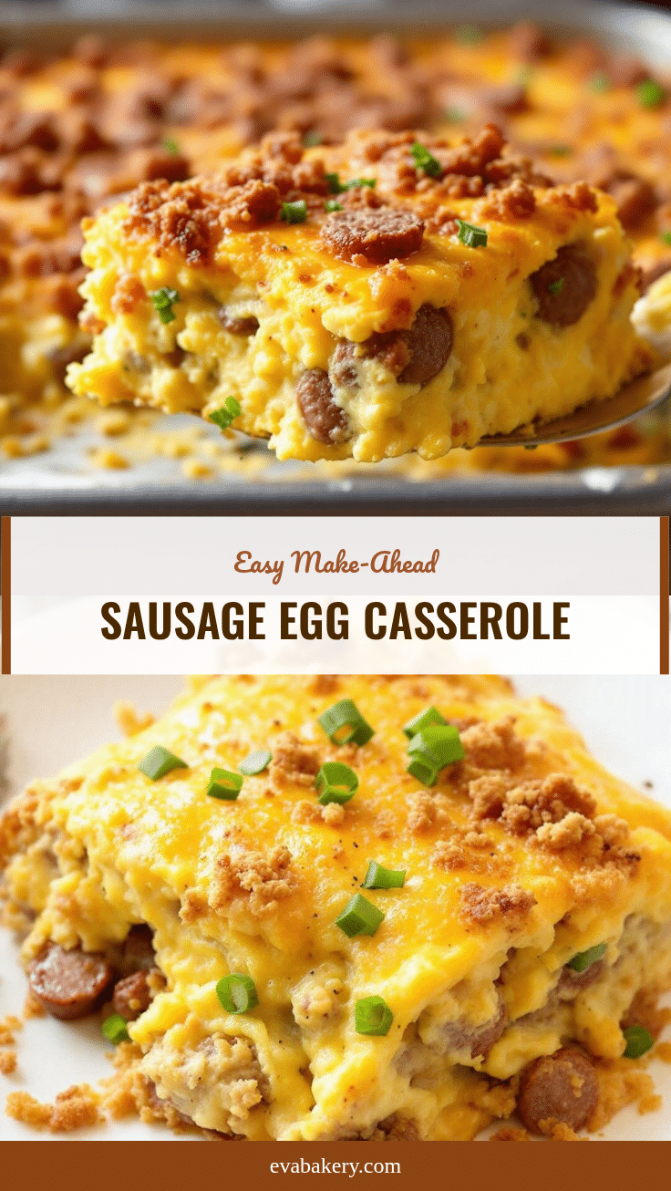 easy make-ahead sausage egg breakfast casserole recipe